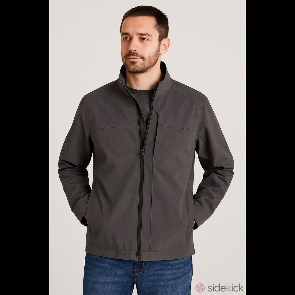Blue Harbour Lined Windbreaker Jacket Mens Size Medium Colour Grey